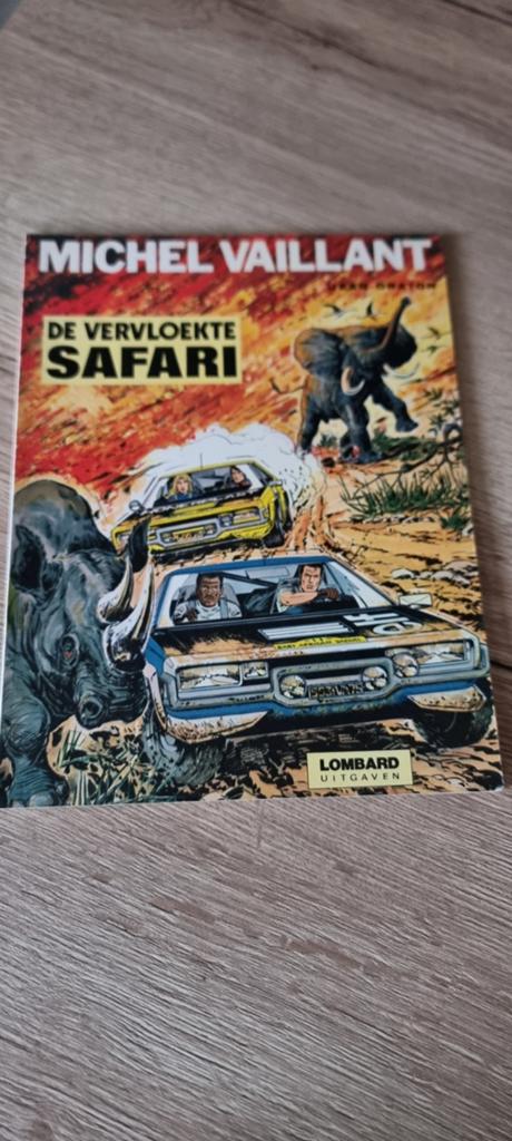 Stripboek van Michel Vaillant  "De Vervloekte Safari", Boeken, Stripverhalen, Eén stripboek, Ophalen of Verzenden, Gelezen, Jean Graton