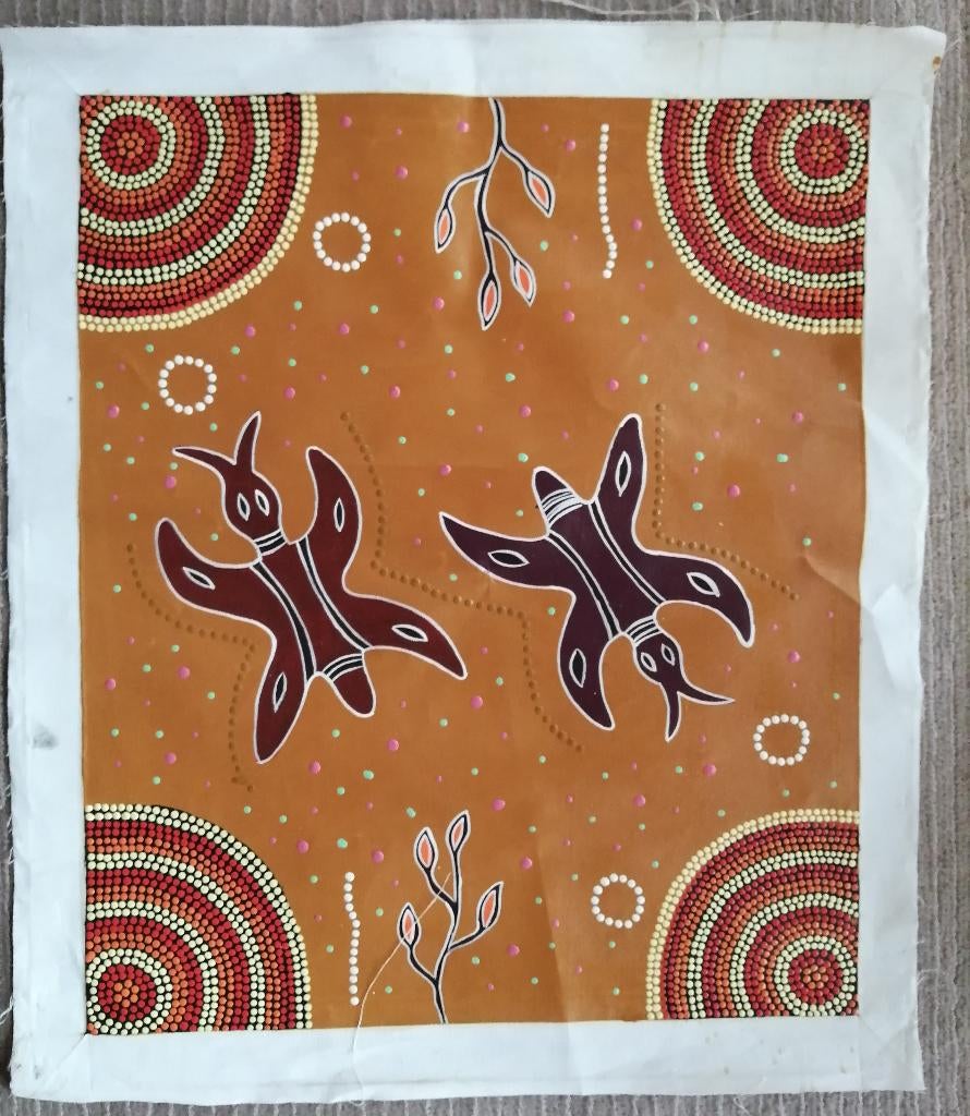 vintage aboriginal art, Antiek en Kunst, Ophalen