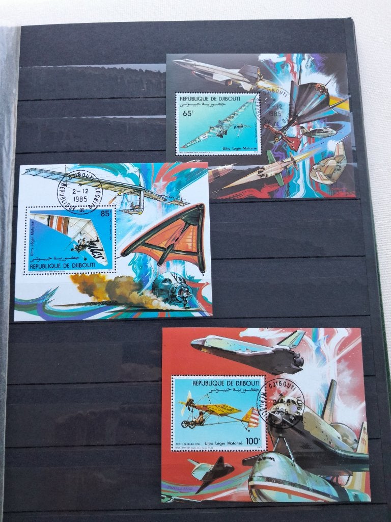 Postzegelboek luchtvaart, Luchtvaart, Ophalen of Verzenden, Gestempeld, Gestempeld