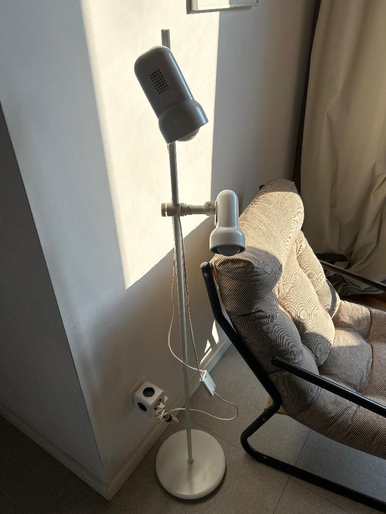 Vintage staanlamp – Verstelbaar/Draaibaar – 70/80s, Huis en Inrichting, Lampen | Vloerlampen, Ophalen, Gebruikt, 100 tot 150 cm