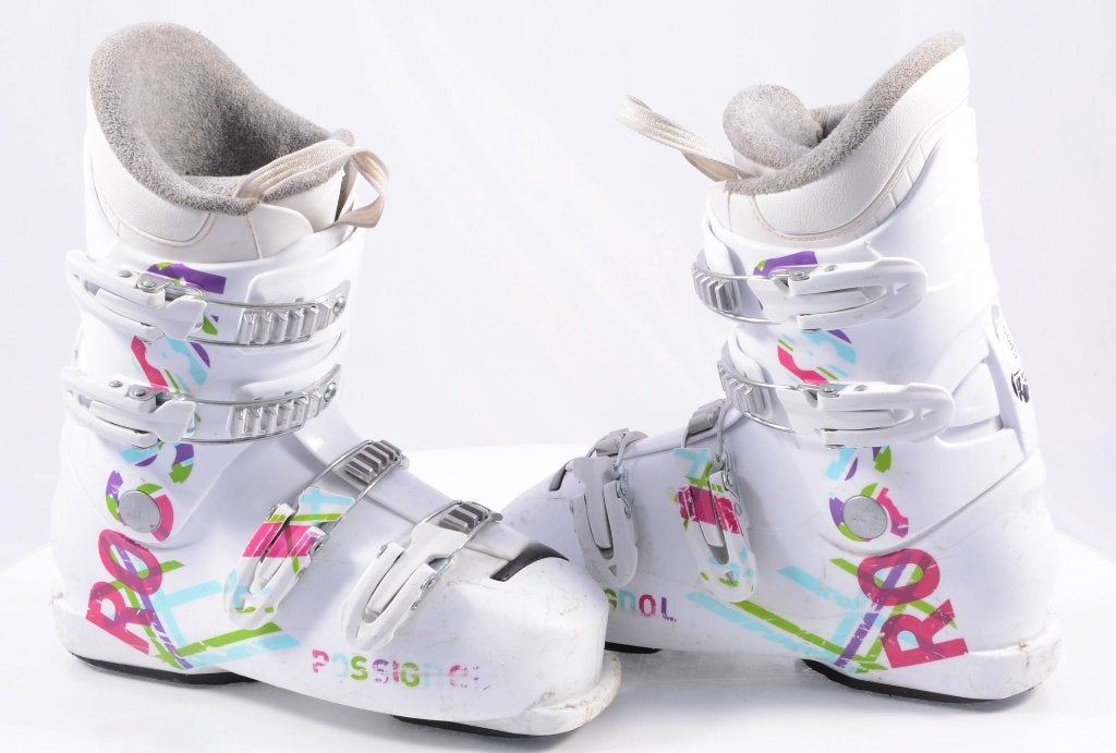 38; 38,5EU kinderskischoenen  ROSSIGNOL FUN GIRL J4, macro, Gebruikt, Verzenden, Rossignol, Schoenen