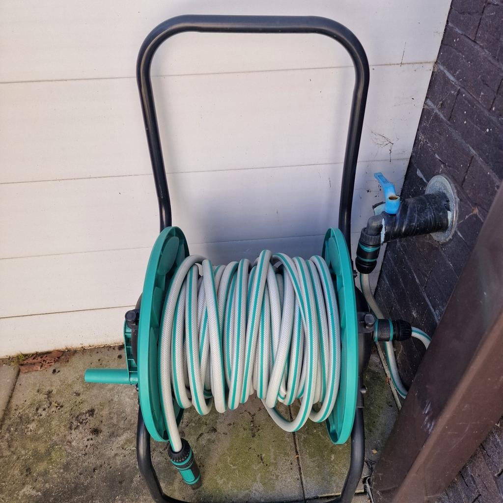 Tuinslang inclusief karretje, Tuin en Terras, Ophalen, Tuinslang