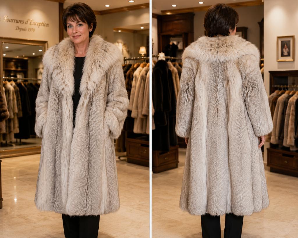 vintage manteau fourrure, Autre, Taille 38/40 (M), Enlèvement ou Envoi, Beige