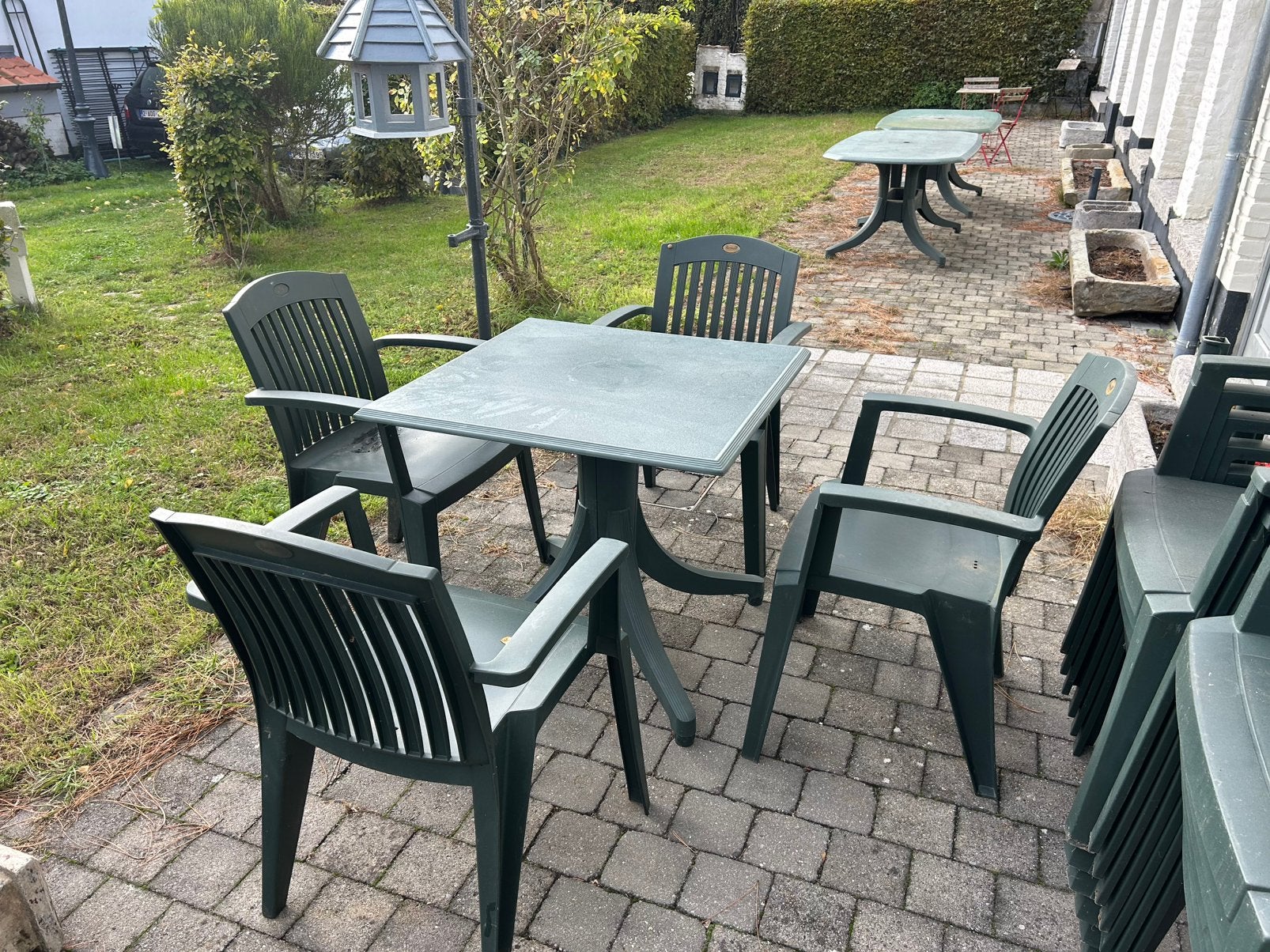 Table 4 chaises, Jardin & Terrasse, Enlèvement, Comme neuf