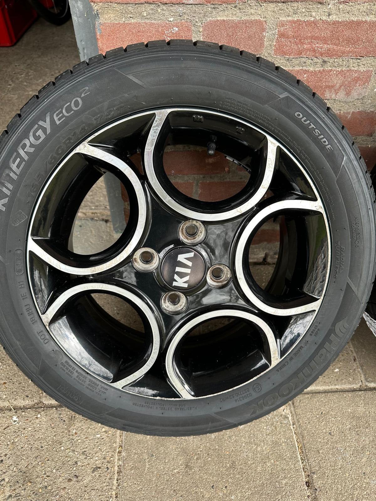 ZGAN velgen met banden voor Kia Picanto, Auto-onderdelen, Ophalen, 14 inch, Banden en Velgen, Nieuw