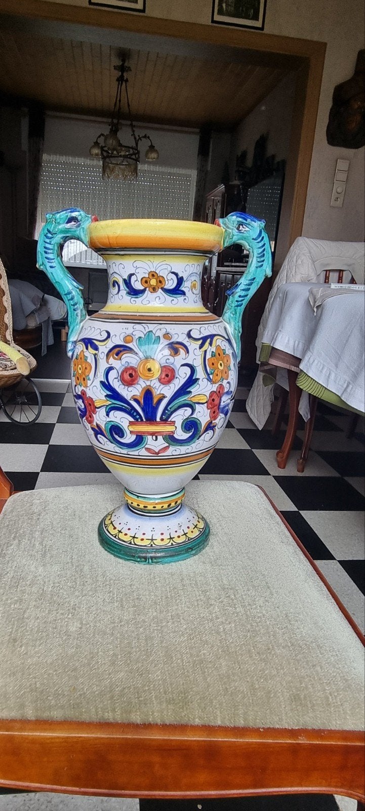 Vaas Keramiek Majolica, Antiek en Kunst, Ophalen