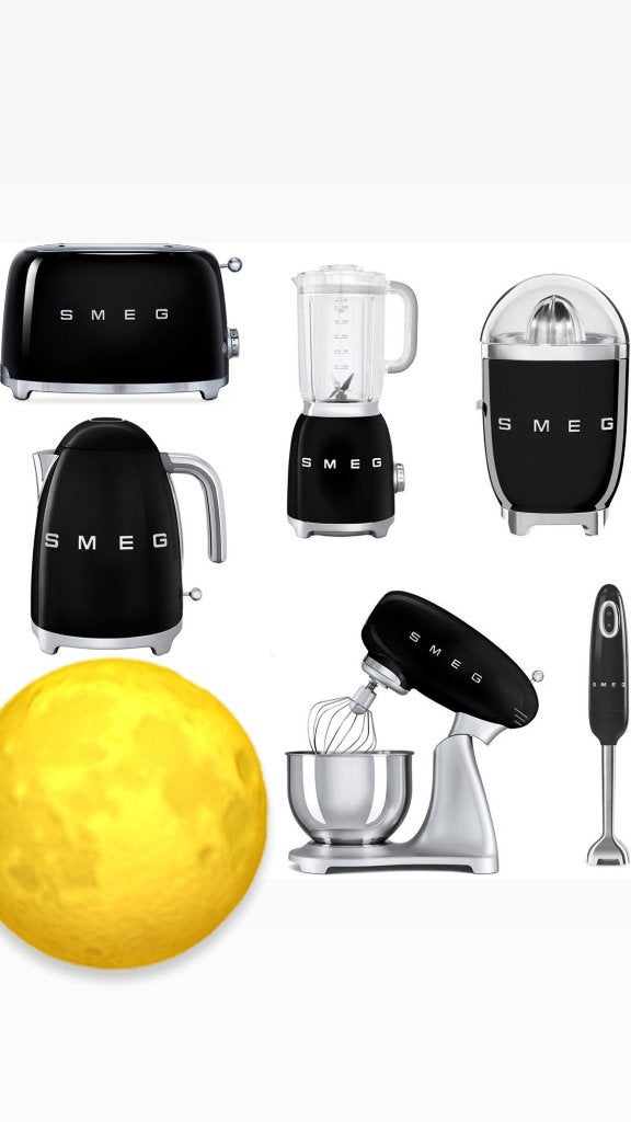 Volledige set SMEG, Enlèvement ou Envoi, Autres types, Comme neuf, Noir