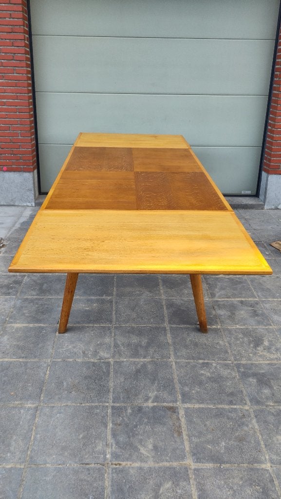 Table à manger extensible vintage — 154 à 274 cm, Maison & Meubles, Tables | Tables à manger, Enlèvement, Utilisé, 50 à 100 cm