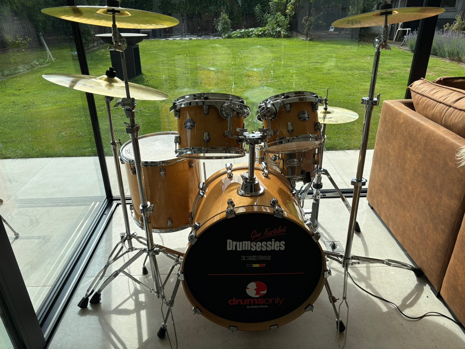 Kit de batterie Ludwig complet avec Pearl snare, Musique & Instruments, Enlèvement, Comme neuf, Ludwig