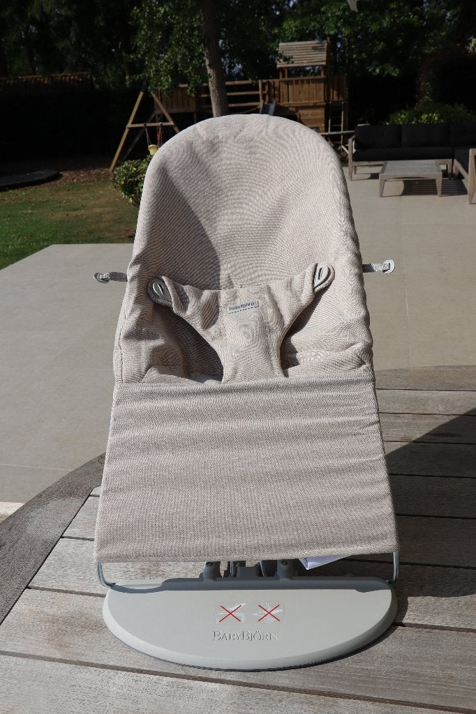 BabyBjörn Wipper, Relax, Lichtbeige, compleet, Kinderen en Baby's, Verstelbaar, Wipstoel, Zo goed als nieuw, Ophalen