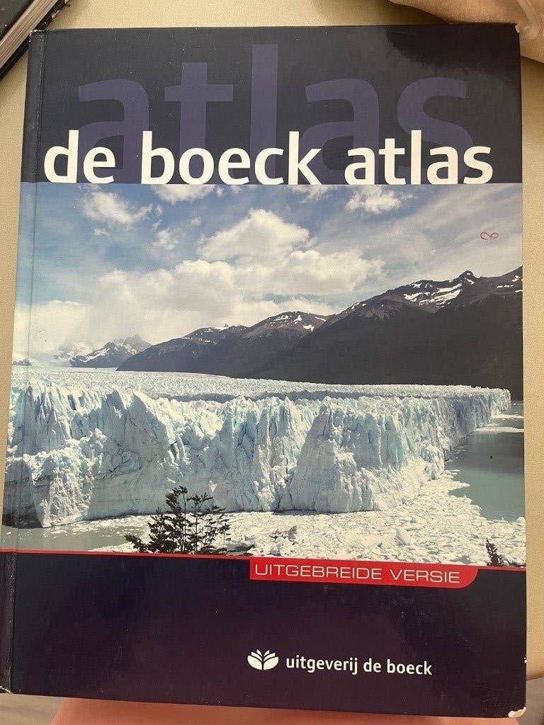 Atlas, Boeken, Atlassen en Landkaarten, Ophalen, Gelezen, Richard De Boeck, Landkaart