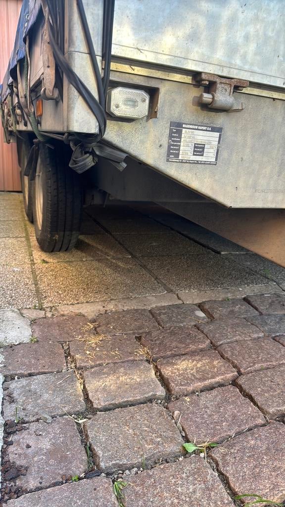 Aanhangwagen Hapert 2 assen, Ophalen, Gebruikt