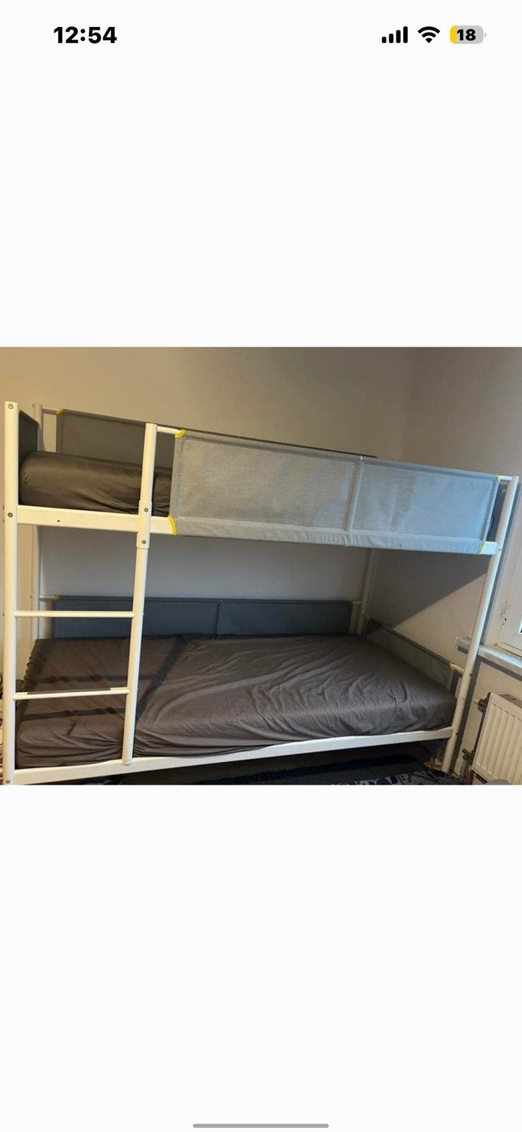 IKEA VITVAL hoogslaper 90x200 cm  – snel beschikbaar, Enlèvement, Comme neuf, Lit mezzanine