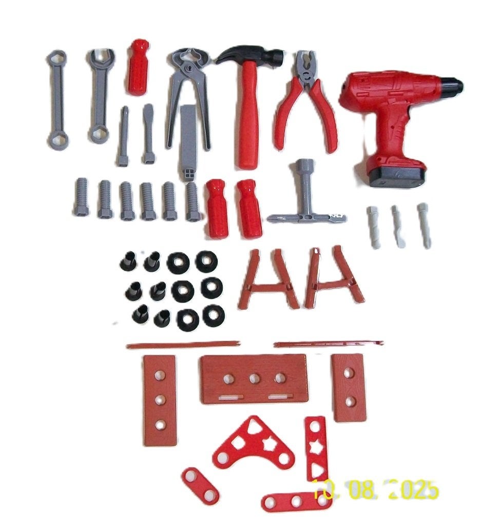 Speelgoed gereedschap set met boormachine en bouwstukken, Verzenden, Nieuw, Accessoire