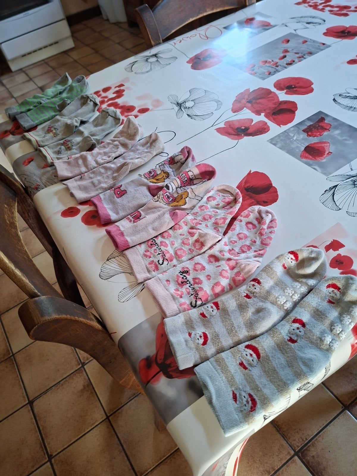 6 paar sokken voor meisjes. Schoenmaat 27-30., Ophalen of Verzenden, Sokken