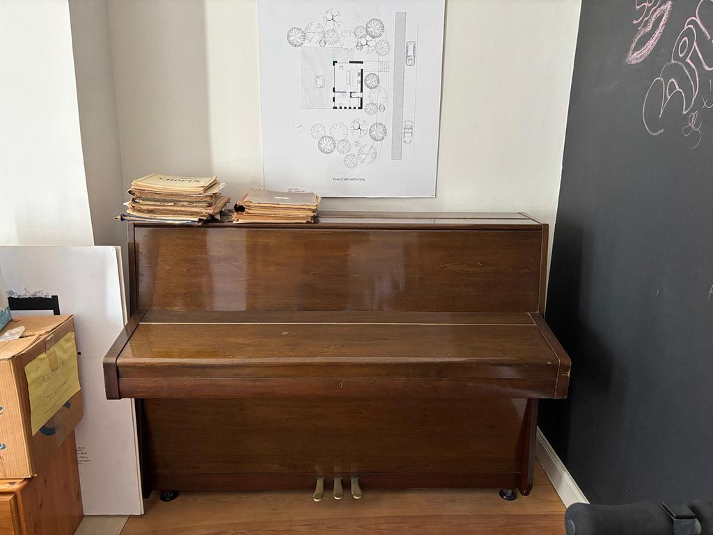 Piano droit acoustique, Enlèvement, Utilisé, Brun, Piano