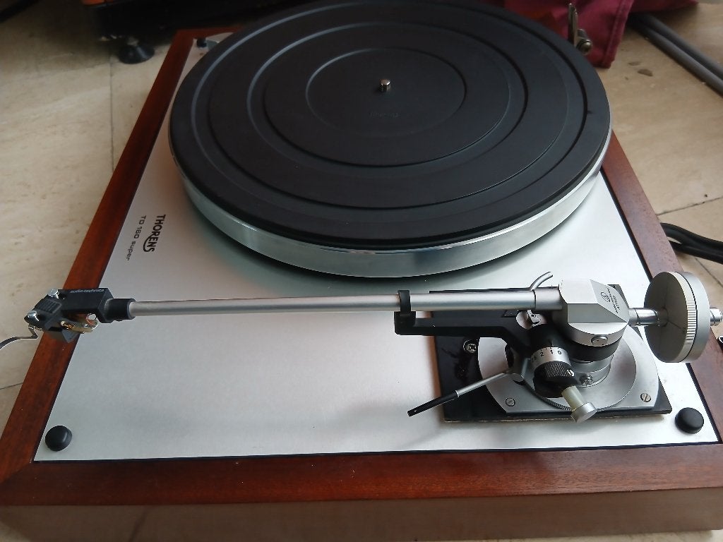 platine  " Thorens TD 160 " Super " bras Audio Technica, Ophalen, Gebruikt, Thorens