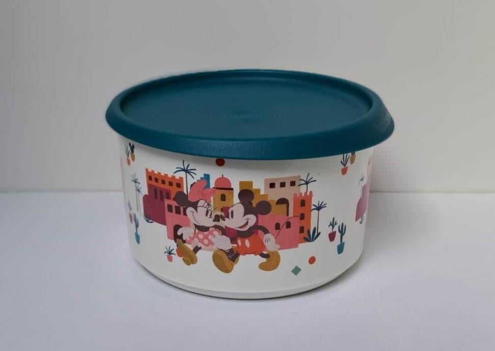 Tupperware™ TupperTop « Mickey & Minnie » 1,4 liter - groen, Verzamelen, Verzenden, Mickey Mouse, Nieuw, Overige typen