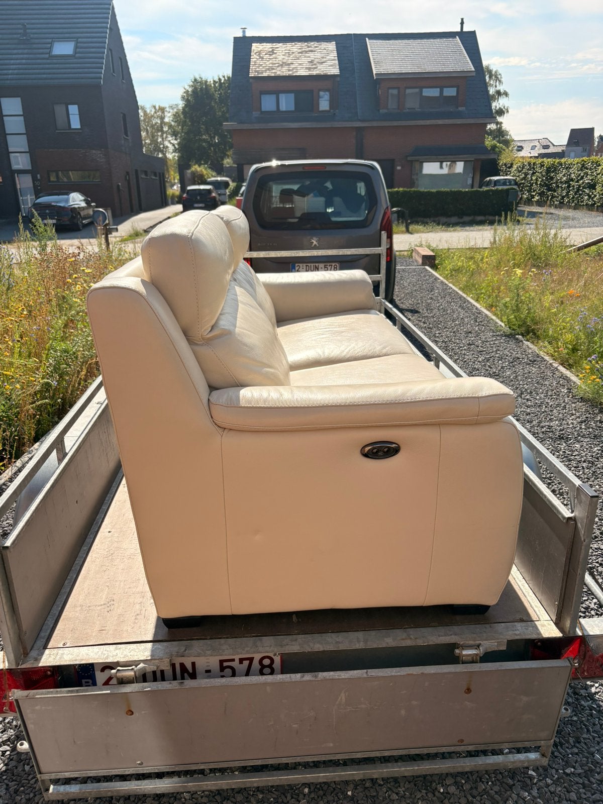 Witte relax zetel, Huis en Inrichting, Ophalen, Zo goed als nieuw