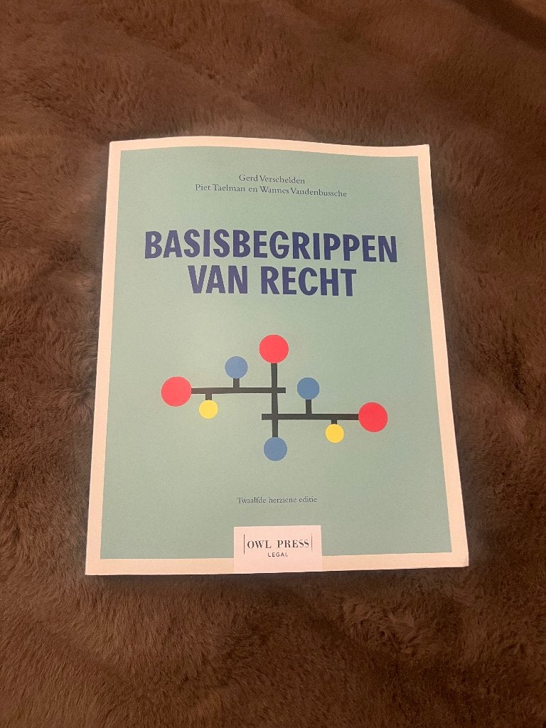 Basisbegrippen van het recht, Boeken, Ophalen of Verzenden, Nieuw, Overige vakken, Gerd Verschelden