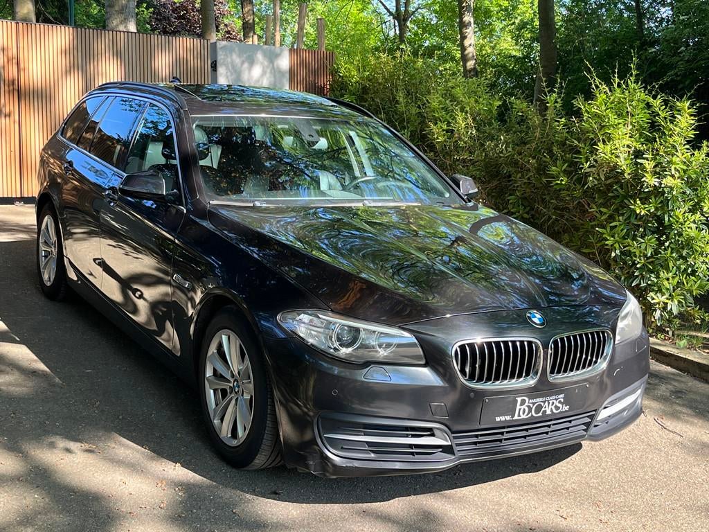 BMW 5 Serie 520 Led-Xenon-Pano-Navi Prof-Verw.Leer-BT-Pdc-17, Cuir, Euro 6, Entreprise, Carnet d'entretien
