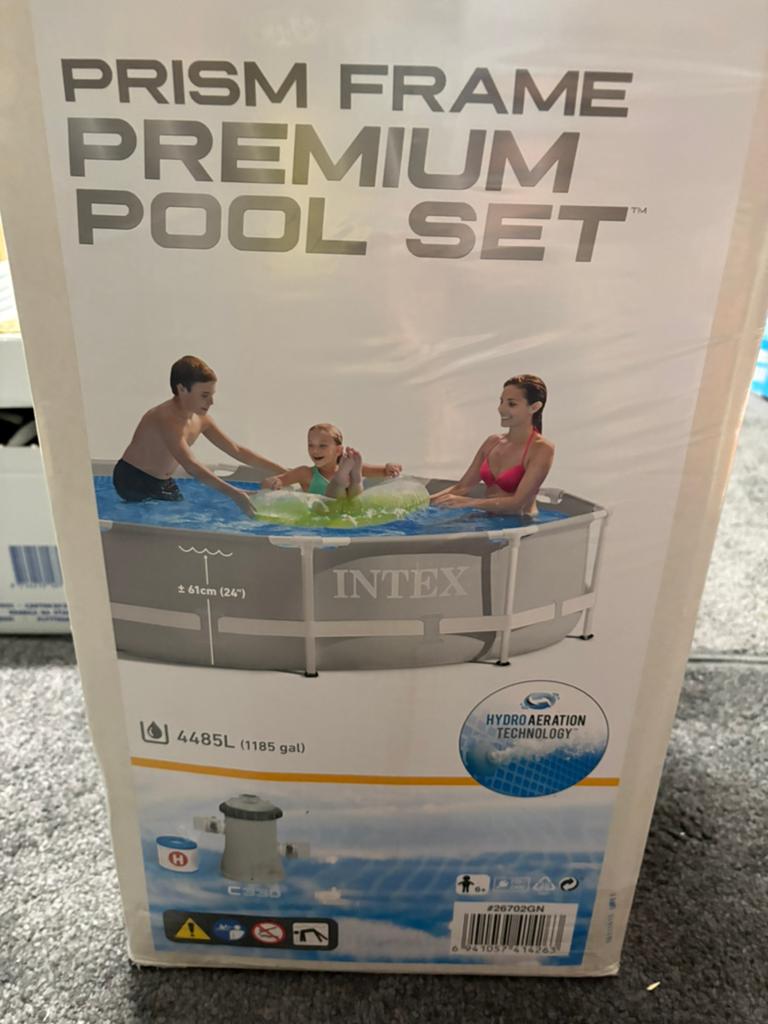 Intex zwembad 3,05mx76cm, Ophalen, Zo goed als nieuw, Rond