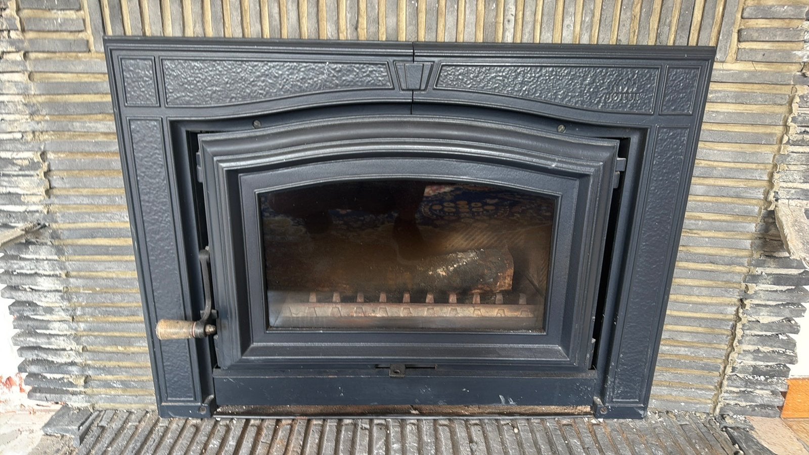 Hout kachel met ingebouwde ventilator, Huis en Inrichting, Ophalen, Gebruikt