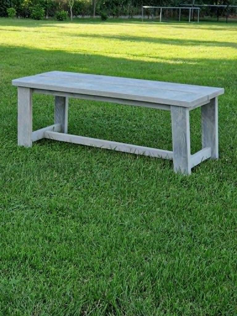 Tuinbank White-wash Nieuw, Tuin en Terras, Ophalen, Nieuw