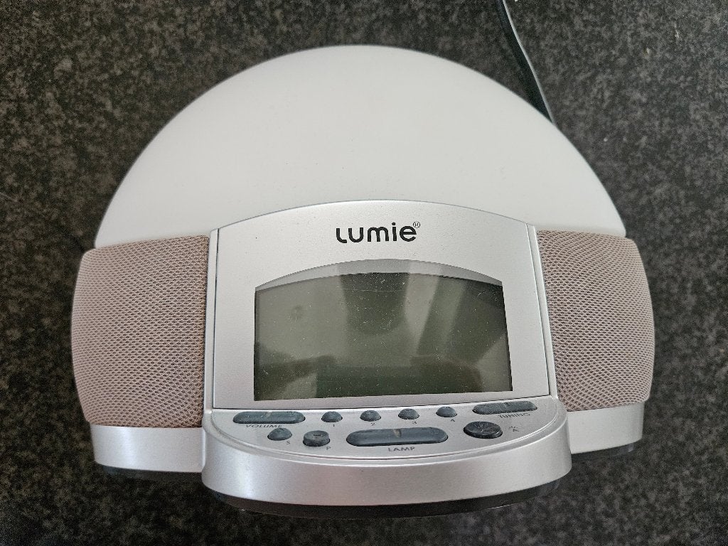 Réveil Simulateur d'Aube - Lumie Bodyclock Elite 300, Réveil, Enlèvement ou Envoi, Gris, Numérique