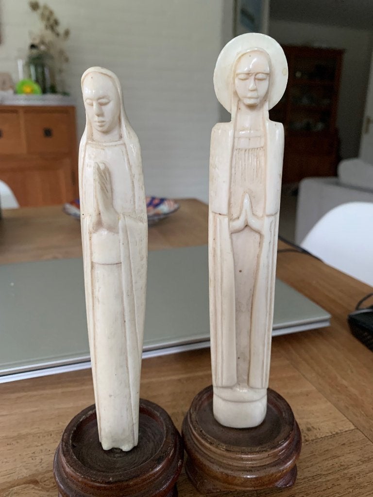 2 mariabeeldjes, Ophalen of Verzenden