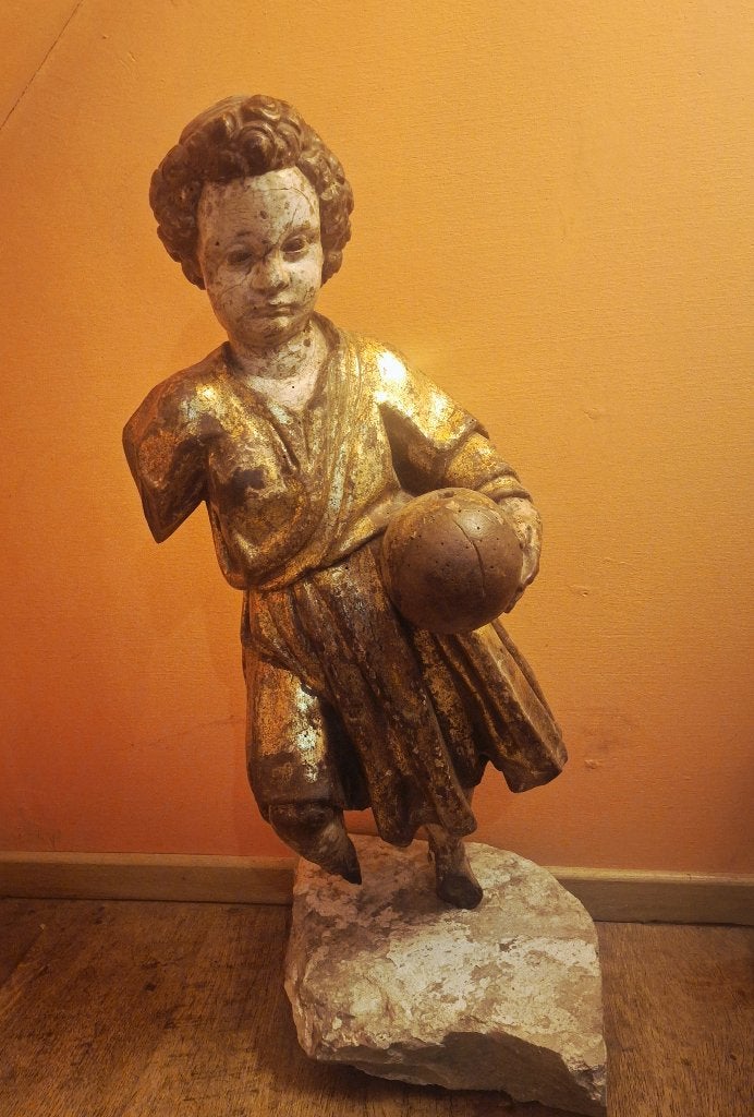 Groot 17e eeuws Jezus beeld - 71 cm - Italie - barok, Antiquités & Art, Antiquités | Objets religieux, Enlèvement