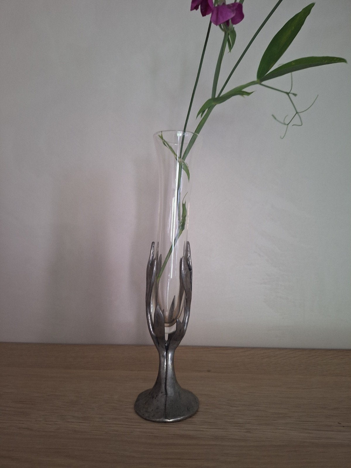 Tinnen vaasje , jugendstil, Huis en Inrichting, Woonaccessoires | Vazen, Ophalen