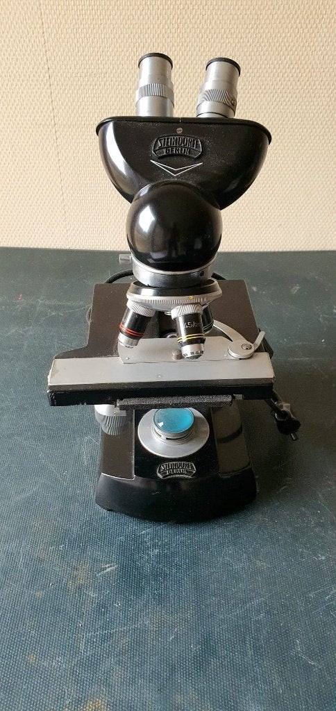 Microscoop Steindorff Berlin, in werkende staat, Audio, Tv en Foto, Ophalen, Gebruikt, Biologische microscoop