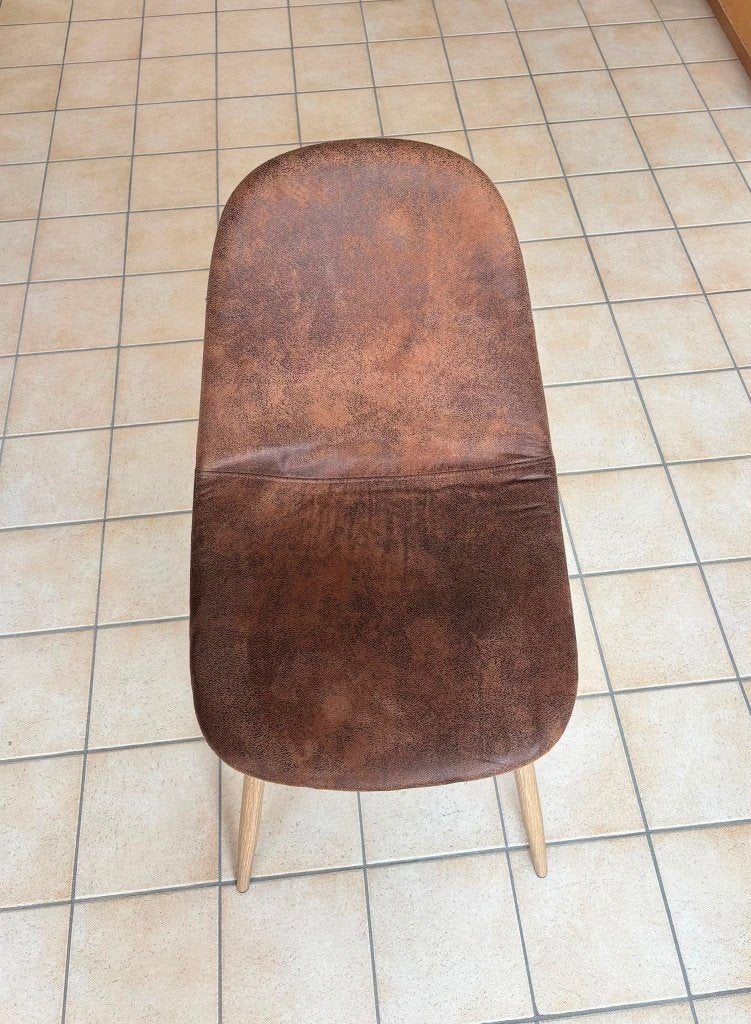 Scandinavische stoelen (4 stuks) - vintage antiekbruin, Huis en Inrichting, Stoelen, Ophalen, Bruin, Scandinavisch, Zo goed als nieuw