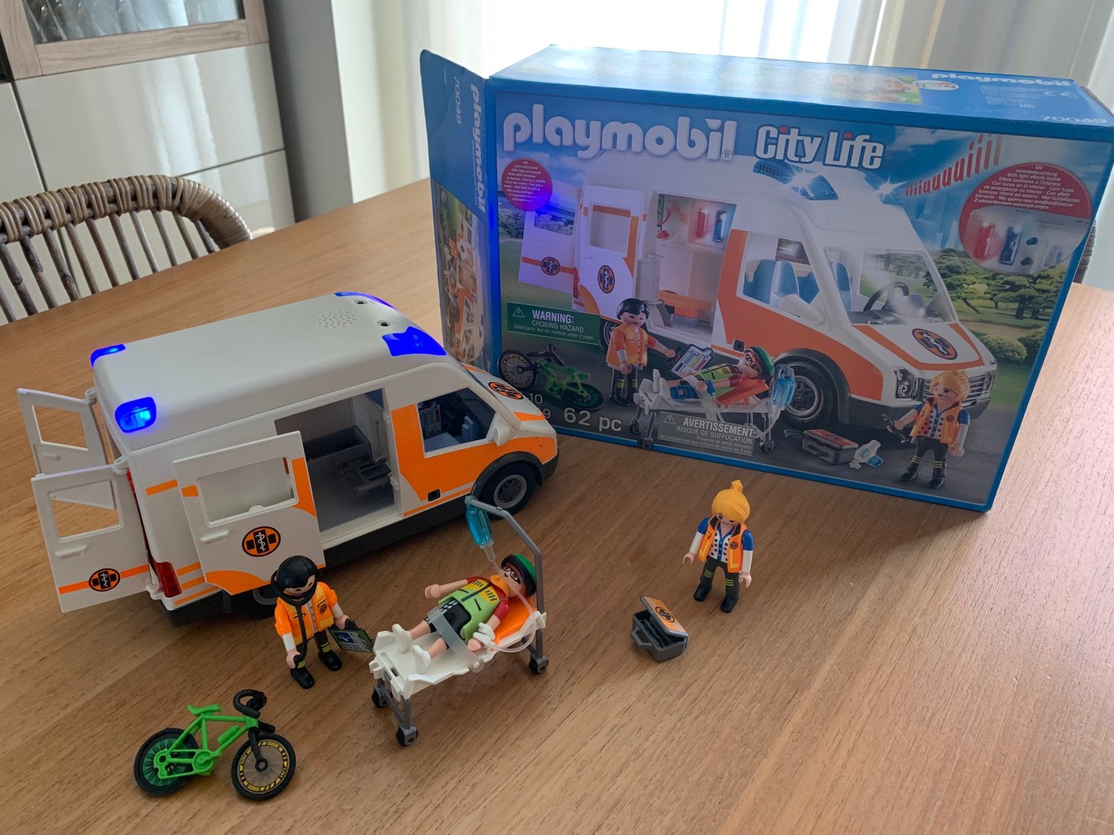 Playmobil ambulance set, Ophalen, Zo goed als nieuw, Complete set