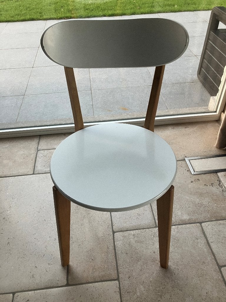 witte stoelen, Enlèvement, Utilisé, Une, Bois