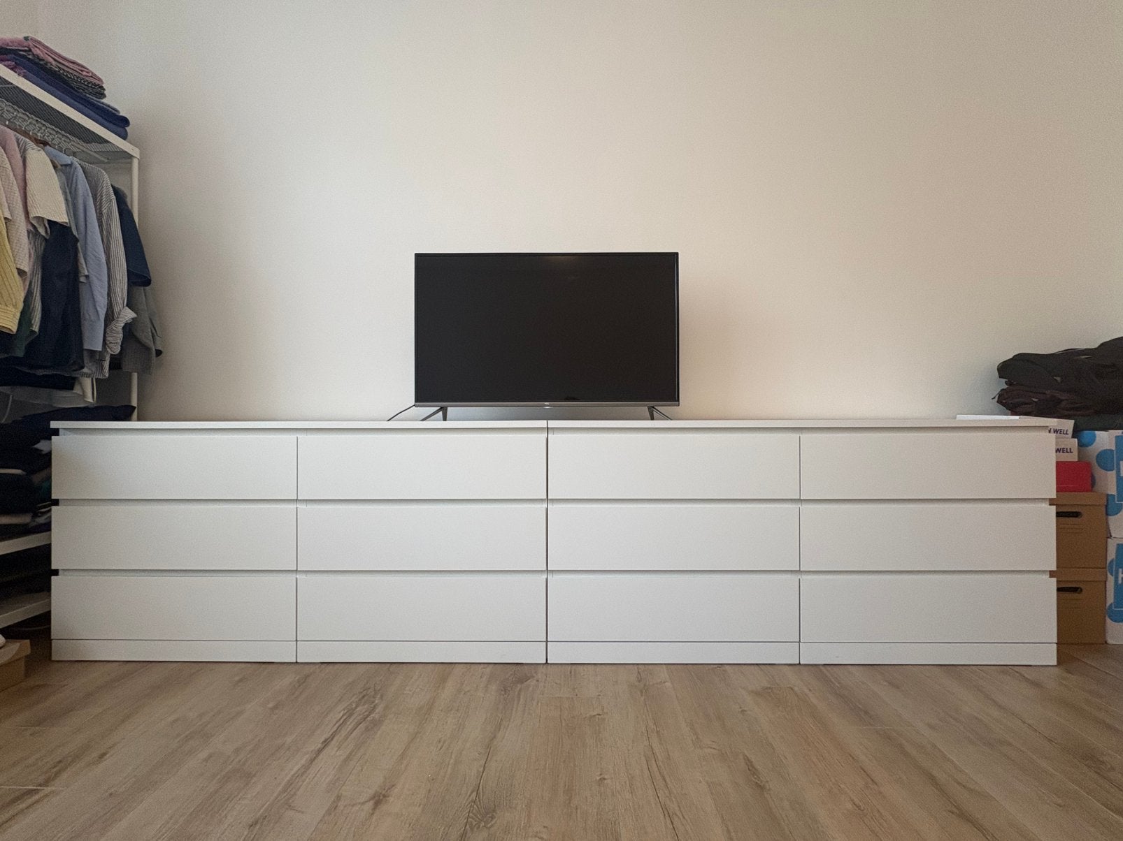 commode 6 tiroirs MALM Ikea, Maison & Meubles, IKEA, Enlèvement, Comme neuf, Blanc