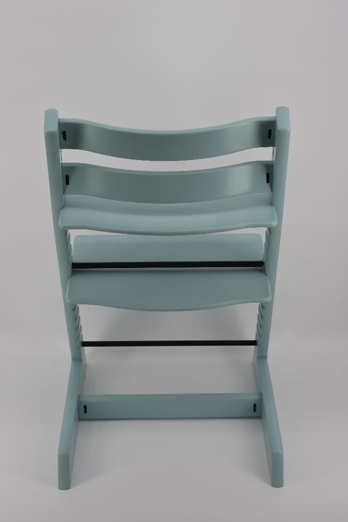 Stokke Tripp Trapp Aqua Blue — Modèle reconditionné, Envoi, Comme neuf, Chaise évolutive, Ceinture(s)