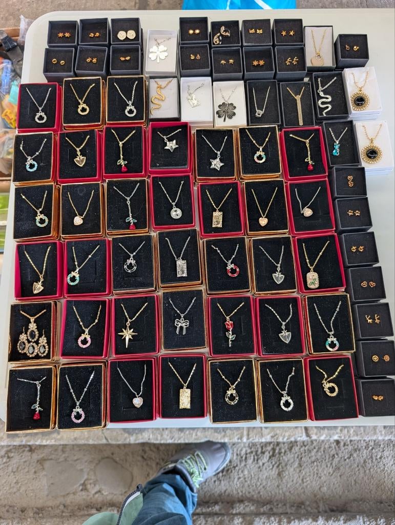 Partij groothandel sieraden juwelen, Ophalen of Verzenden