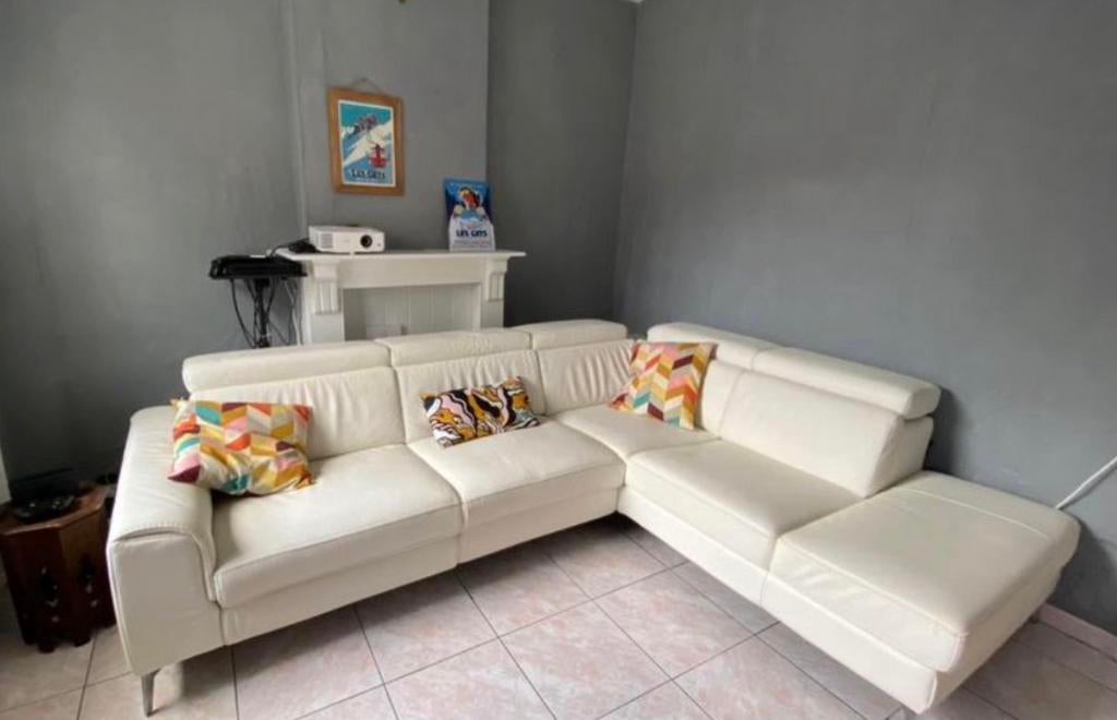 Canape fauteuil salon d angle chateau d’ax, Enlèvement, Comme neuf, Cuir