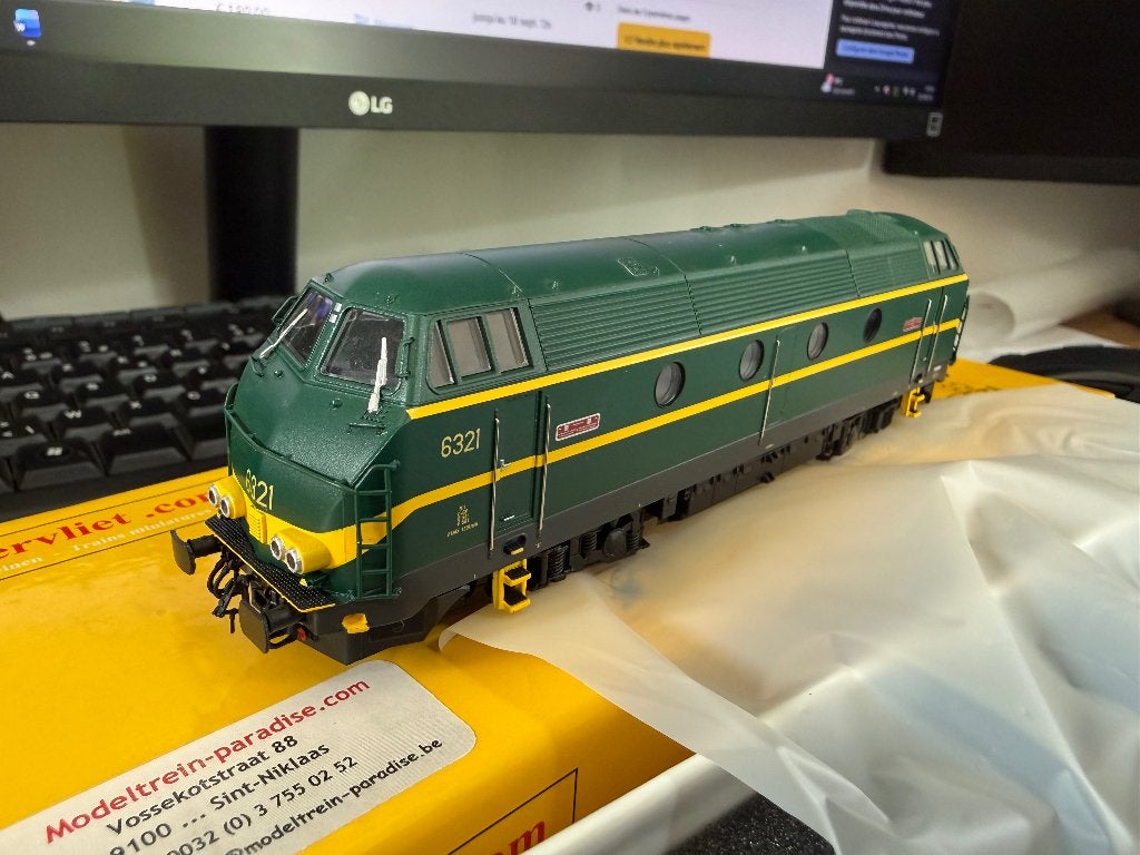 Van Biervliet 6321 SNCB H0 Digitale – État neuf, Hobby & Loisirs créatifs, Trains miniatures | HO, Envoi, Neuf, Courant continu