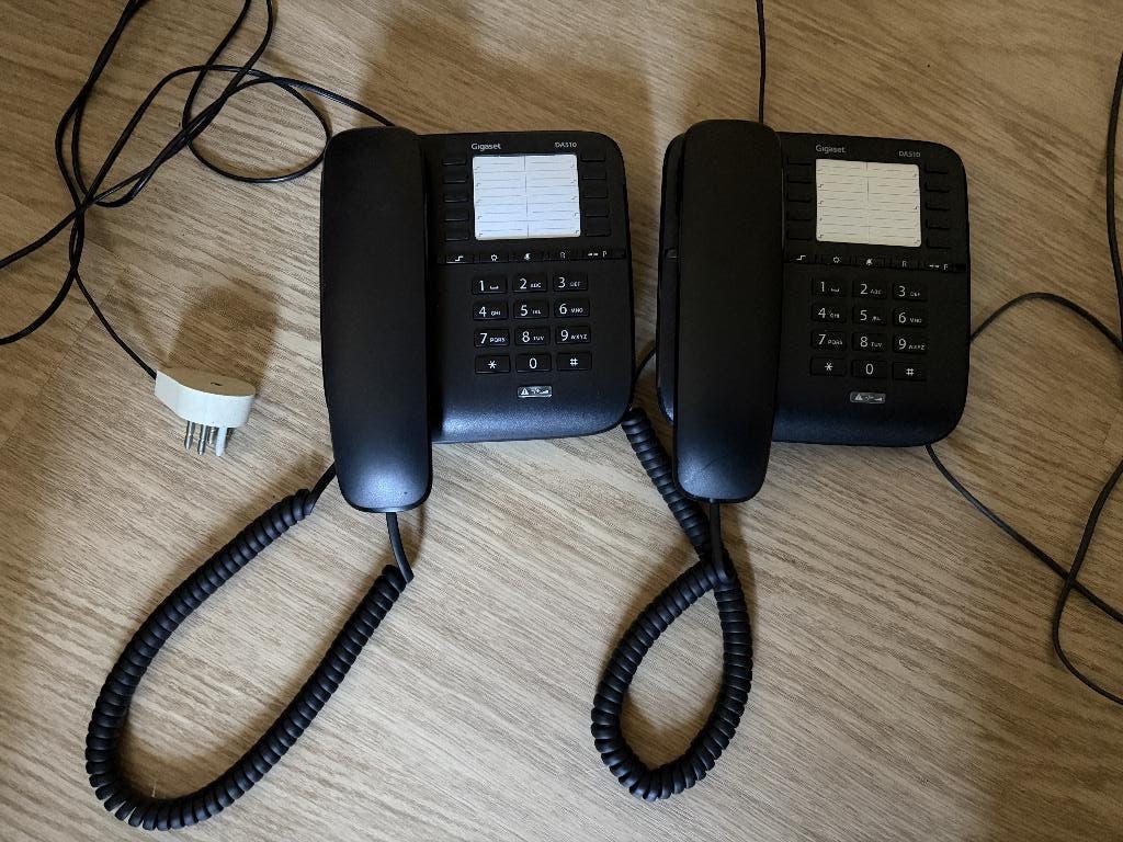 2 téléphones fixes, Enlèvement, Comme neuf, 2 combinés, À Faible Émission d'Ondes