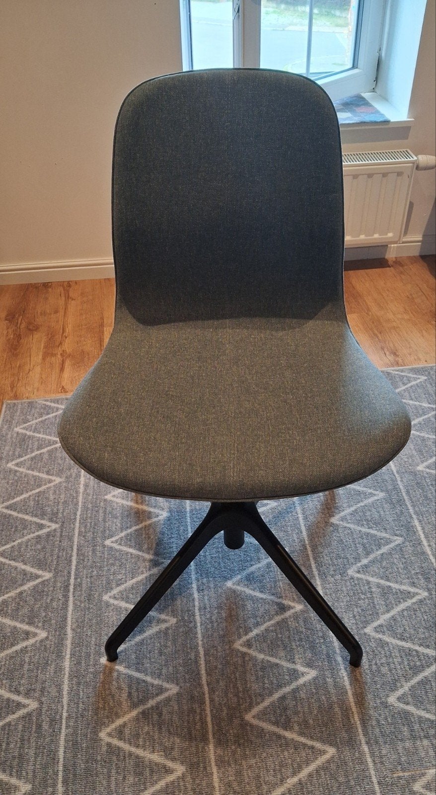 Chaise de bureau Ikea, Maison & Meubles, Comme neuf, Enlèvement, Tissus, Bleu