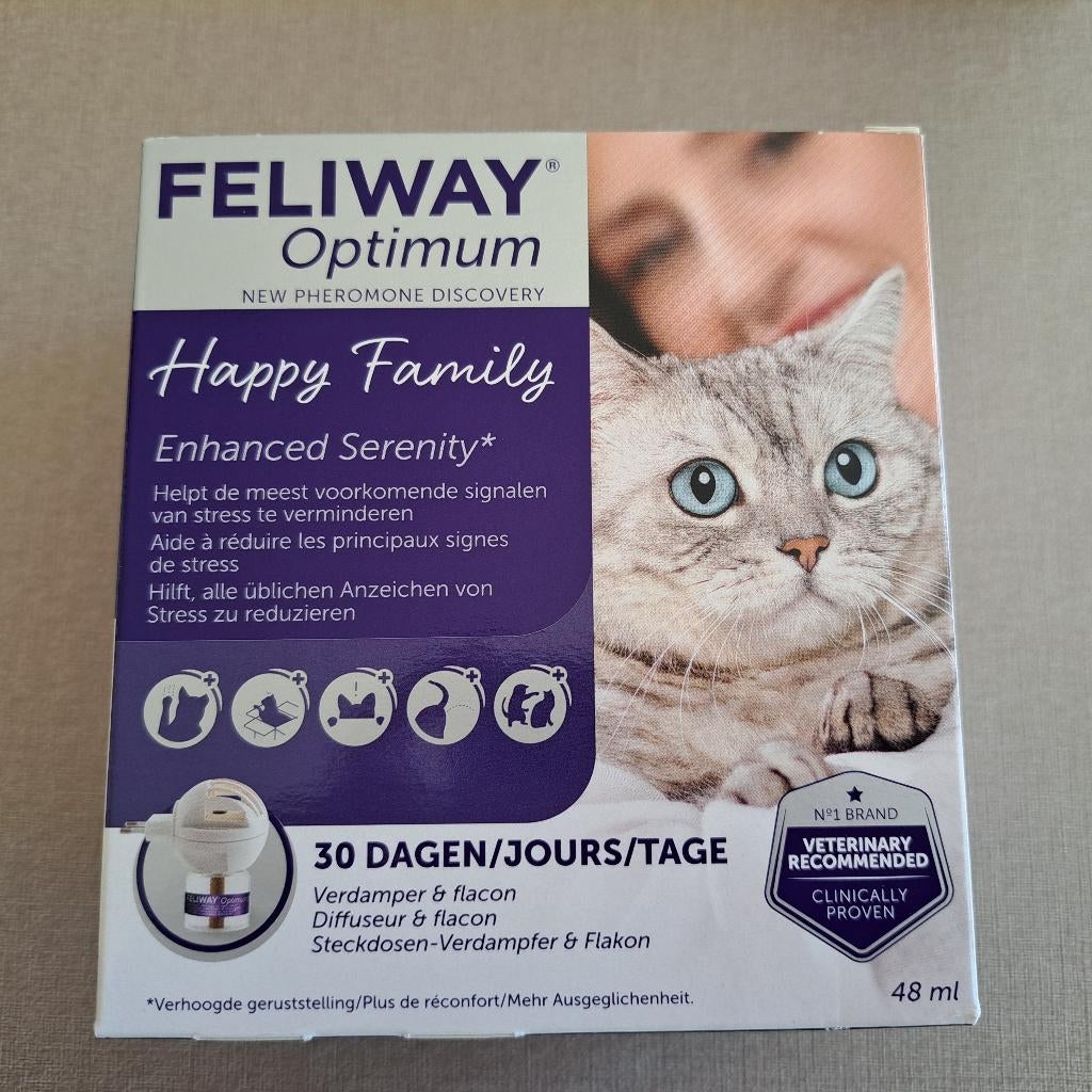 Feliway Optimum Happy Family, Dieren en Toebehoren, Ophalen of Verzenden, Nieuw
