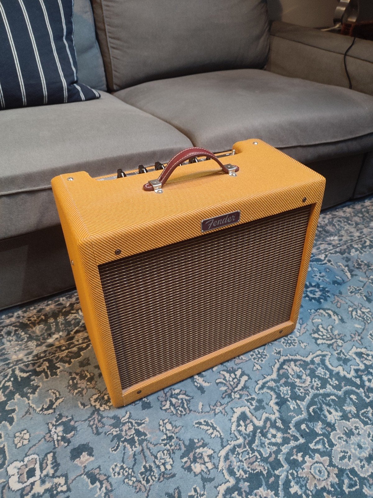 Fender Blues Junior + Eminence Cannabis Rex Speaker, Muziek en Instrumenten, Ophalen, Zo goed als nieuw, Gitaar, Minder dan 50 watt