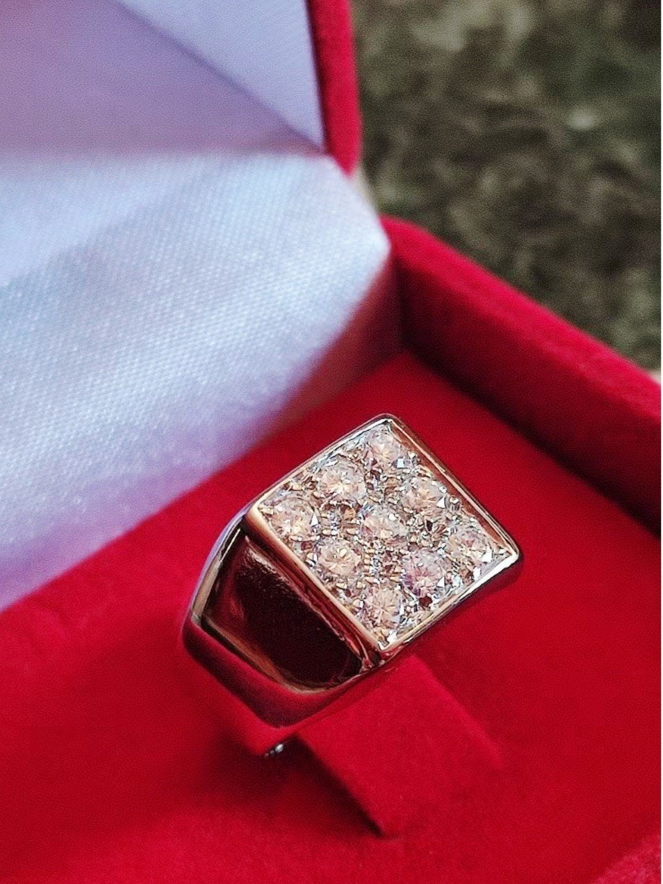 Massieve gouden ring met NATUURLIJKE diamanten 0,82kt, Handtassen en Accessoires, Ringen, Ophalen of Verzenden, Goud, Goud