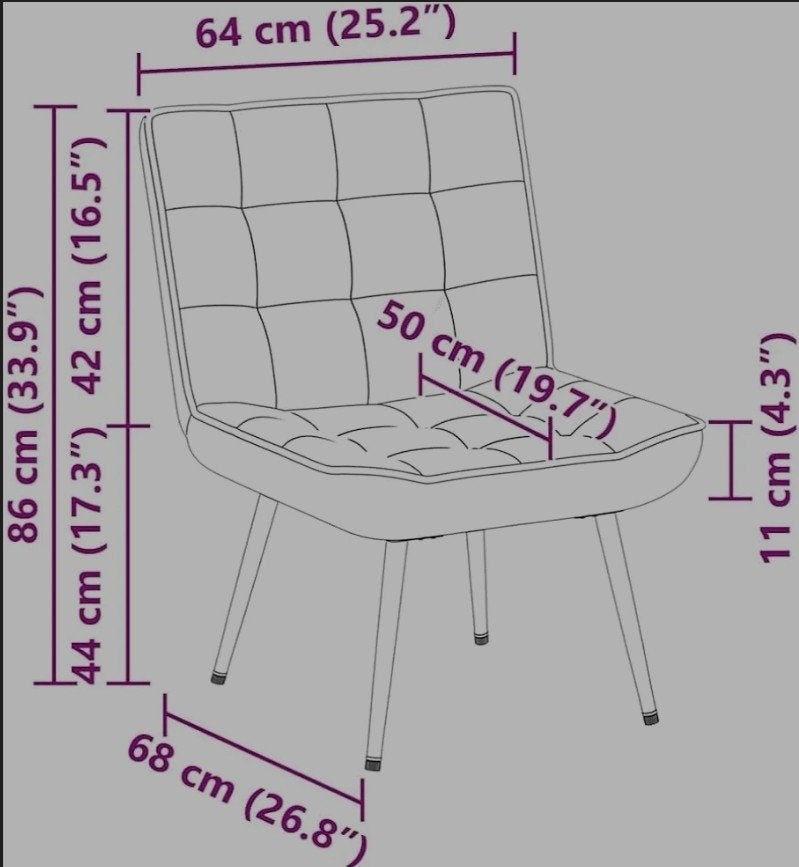vida XL Relaxstoel  64x74x84 cm fluweel groengeel met bankje, Ophalen