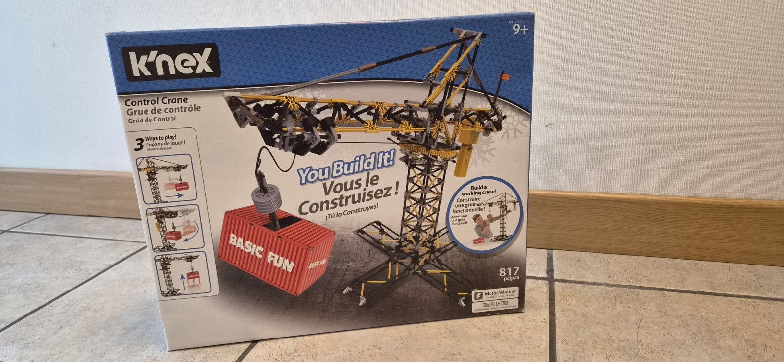 k'nex kraan, Ophalen