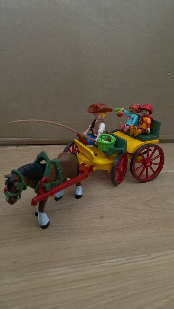 Playmobil Country - paard en kar, Ophalen, Zo goed als nieuw, Complete set