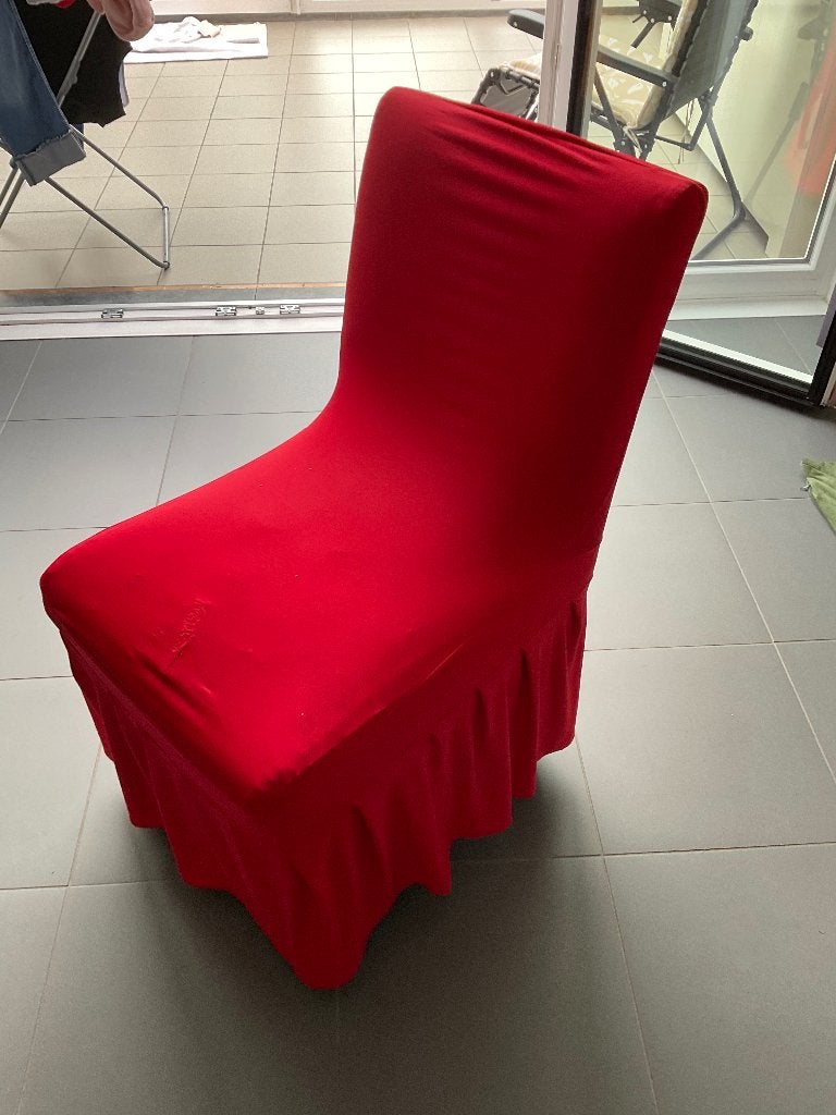 Knalrode stoelhoezen, Ophalen, Nieuw, Rood, Textiel